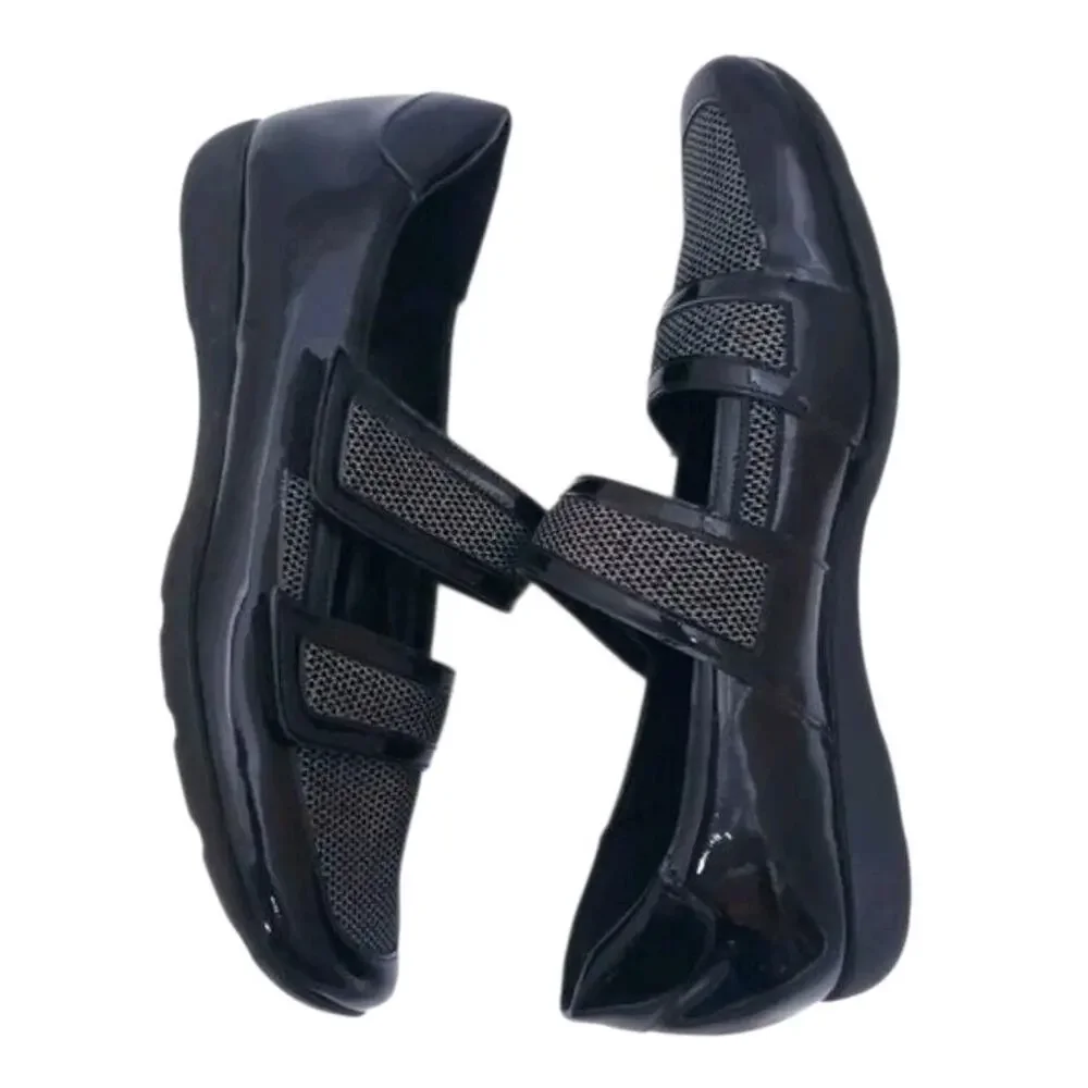 Sesto Meucci Gyan Women's Patent Leather/Mesh Mary Jane Sneakers Size 6 Shoes - Picture 4 of 7